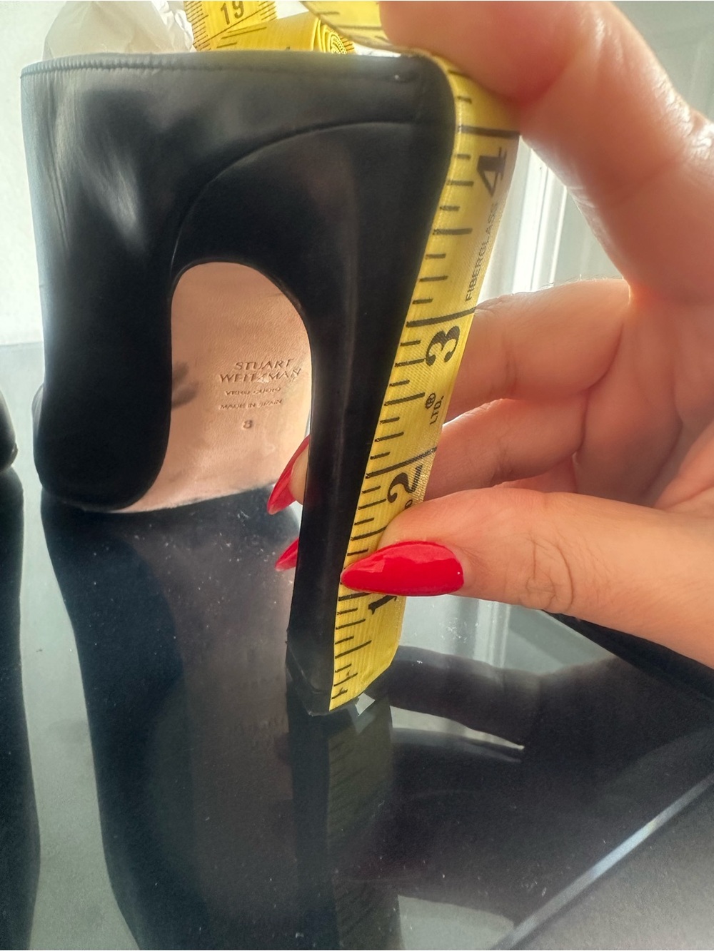 Stuart Weitzman Black Leather Mules - Picture 8 of 9